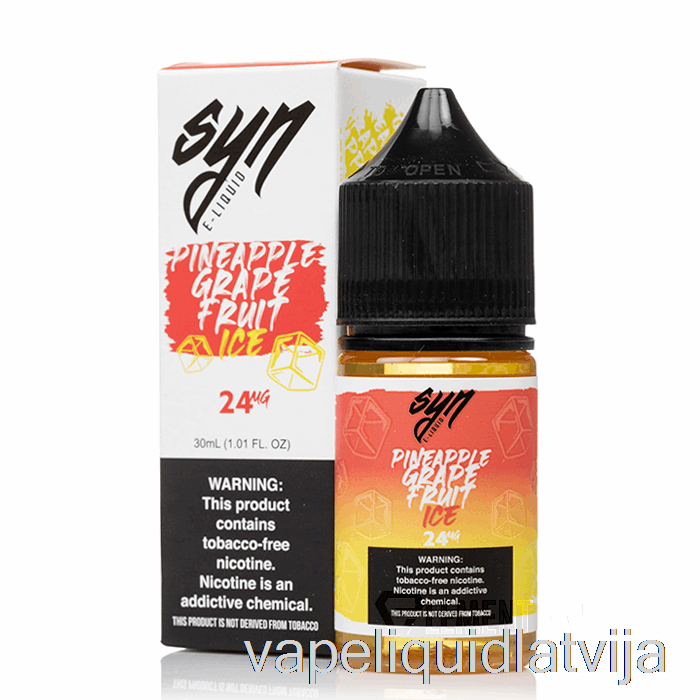 Ledus Ananāsu Vīnogu Augļi - Sin Sāls - 30ml 24mg Vape šķidrums